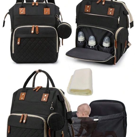 1pc Baby Diaper Bag Backpack With Changing Station, Baby Stuff Organizer. - Picture 7 of 7